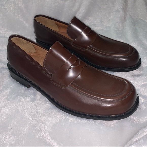 New Semper Calzature Men’s 51 Brown Leather Bench Hand Made Penny Loafer US 16 main image 5